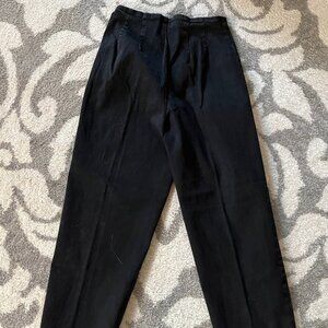 Vintage Moda International Black Ankle Length Pants with spandex Size 6
